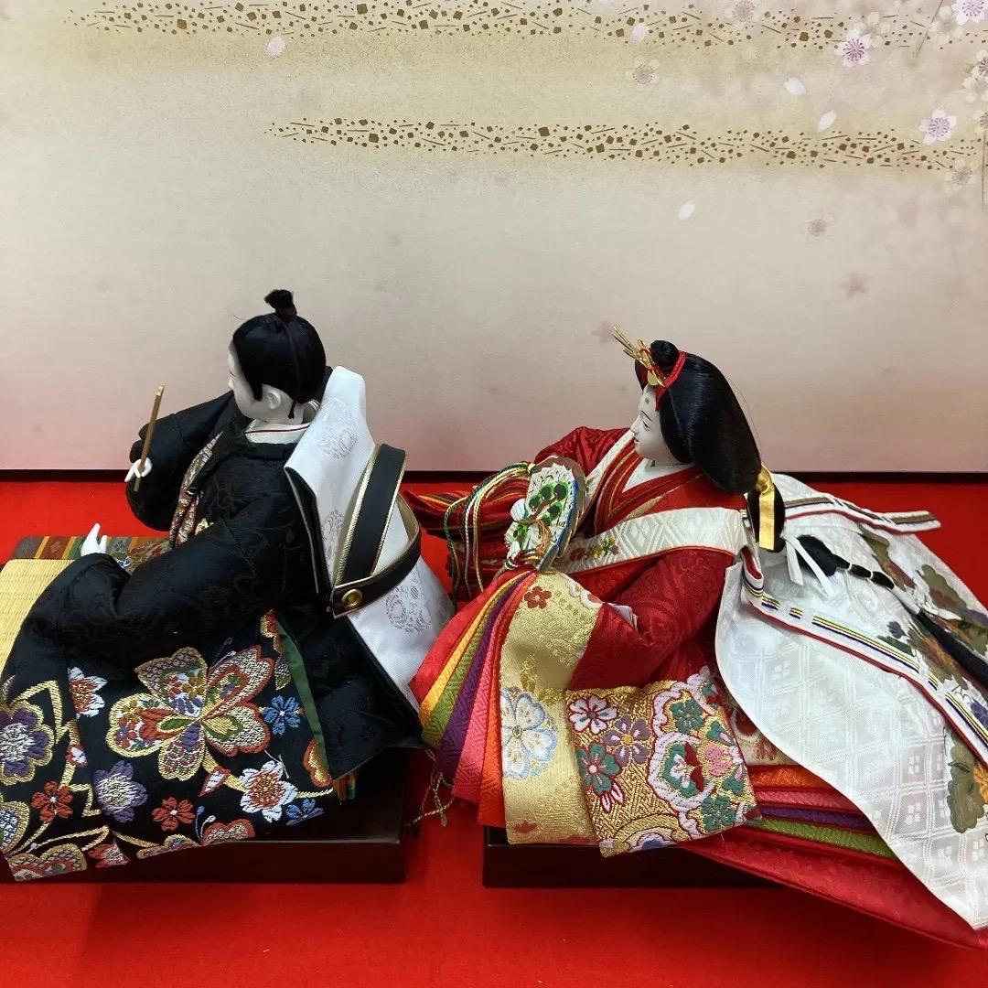 D3 訳あり　人形のみ　豪華な衣裳　親王のみ　ひな人形二人　雛飾り　雛人形