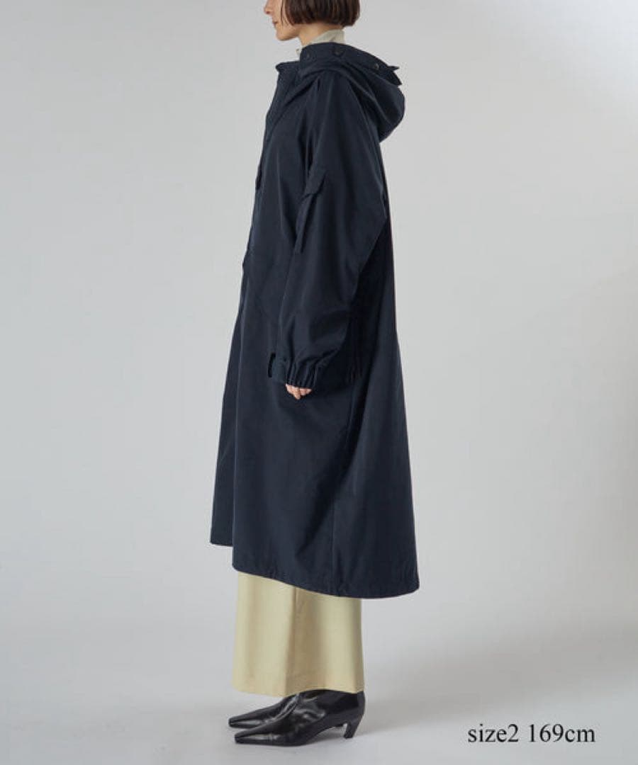 最終値下げHYKE×BIOTOP TASLAN TWILL SHELL COAT