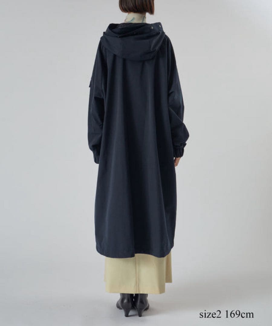 最終値下げHYKE×BIOTOP TASLAN TWILL SHELL COAT