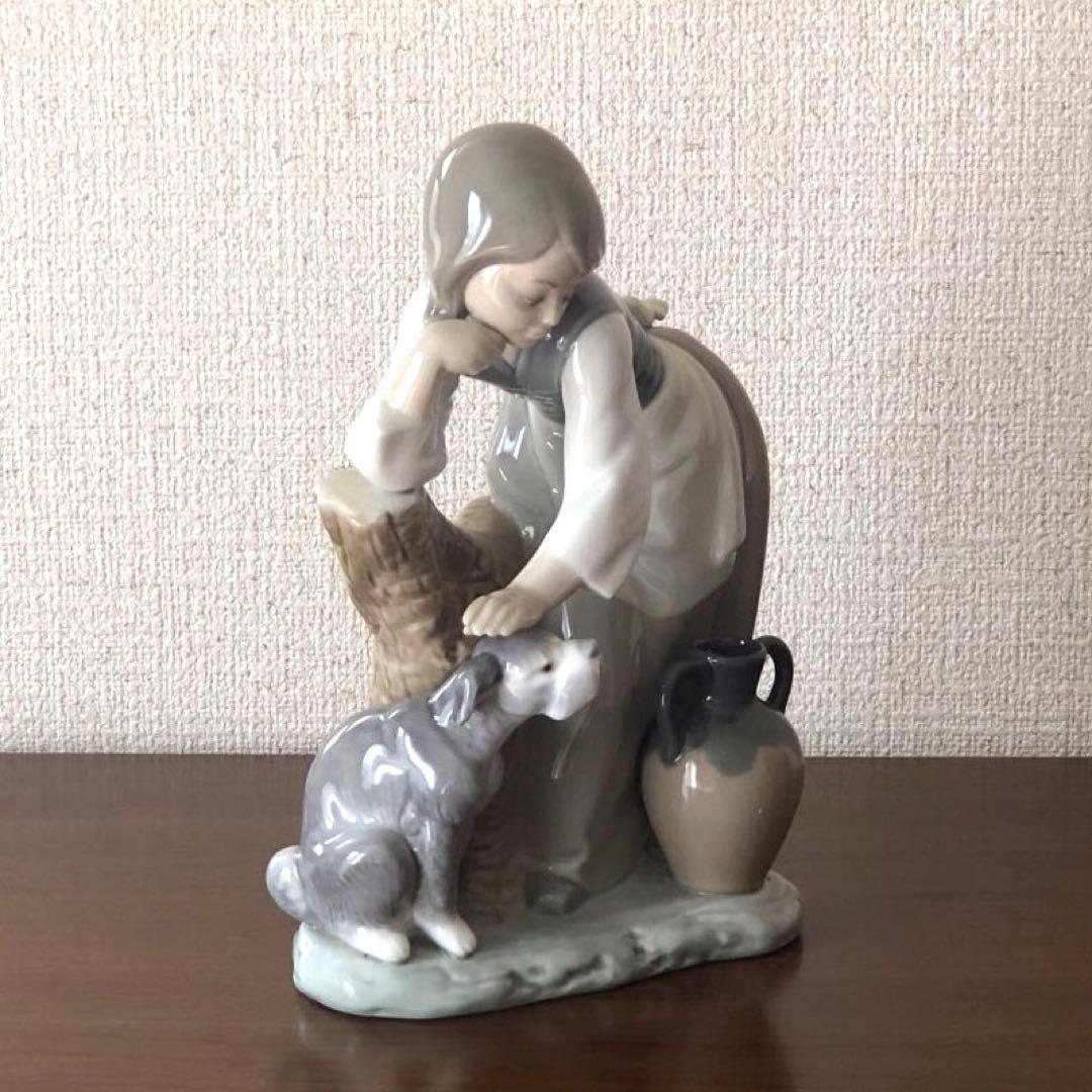 LLADROリヤドロ「おとなしくしてね」陶器人形　スペイン製　未使用