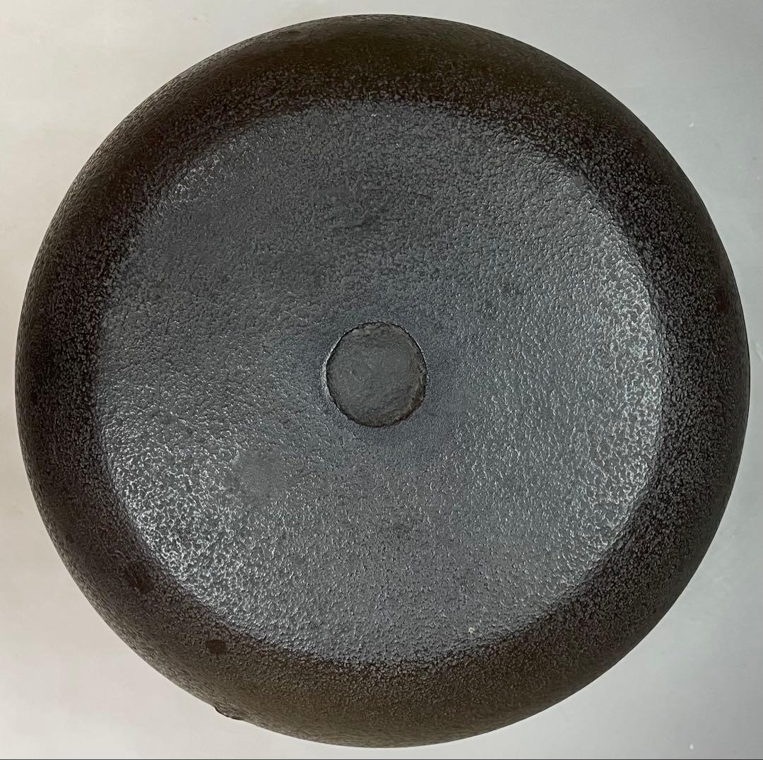 人間国宝　高橋敬典　旦座釜　釜釻　共箱　C2110