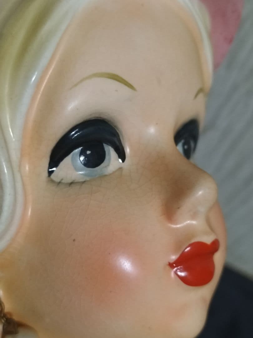 Relpo（レルポ）陶器　花瓶　貴婦人　日本製　ヘッドベース ヴィンテージ