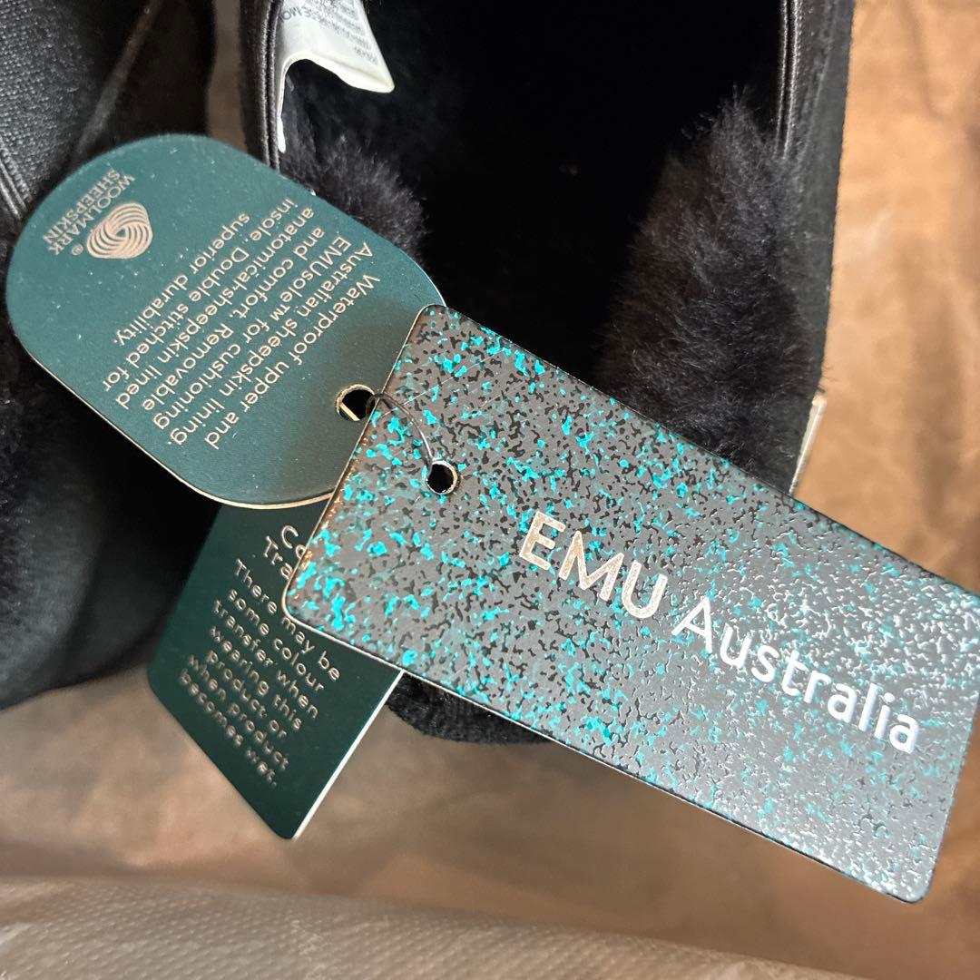 EMU Australia 防水スエードムートンブーツ ブラック レディース