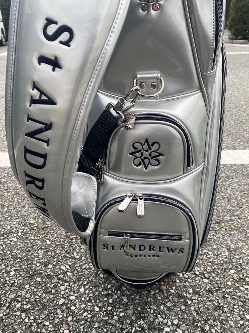 セントアンドリュース　St.ANDREWS エナメル キャディバッグ　8.5型