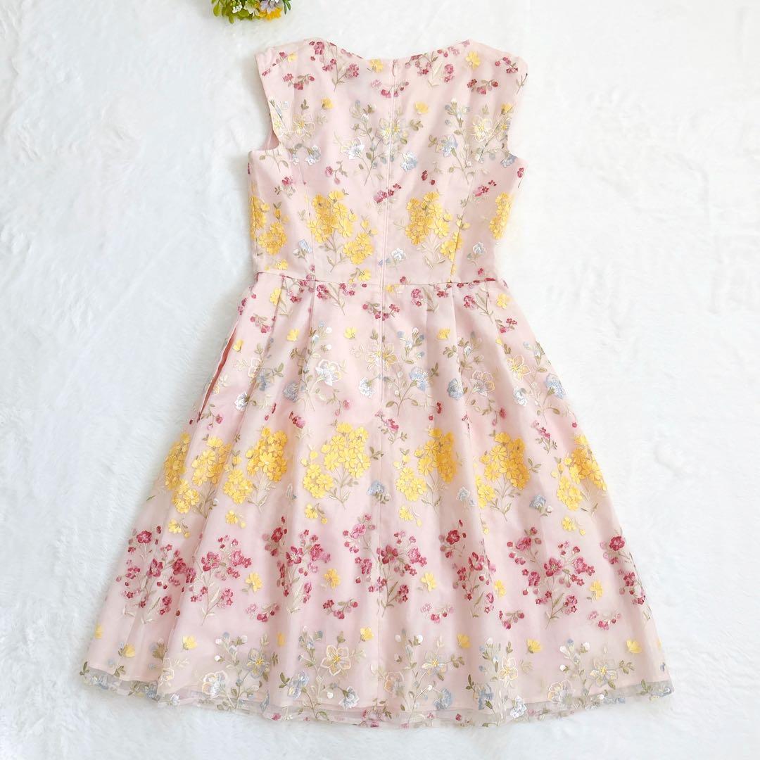 美品 TOCCA 宝塚コラボ GARDEN FLOWER ワンピース ピンク L