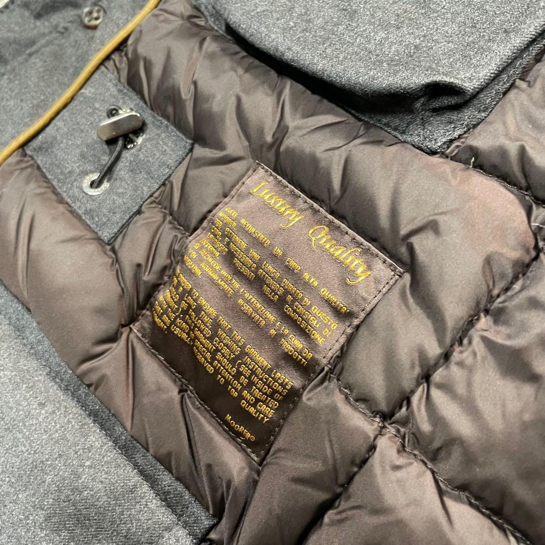 ムーレー　VERONA ダウンコート　カシミヤ混　グレー　56