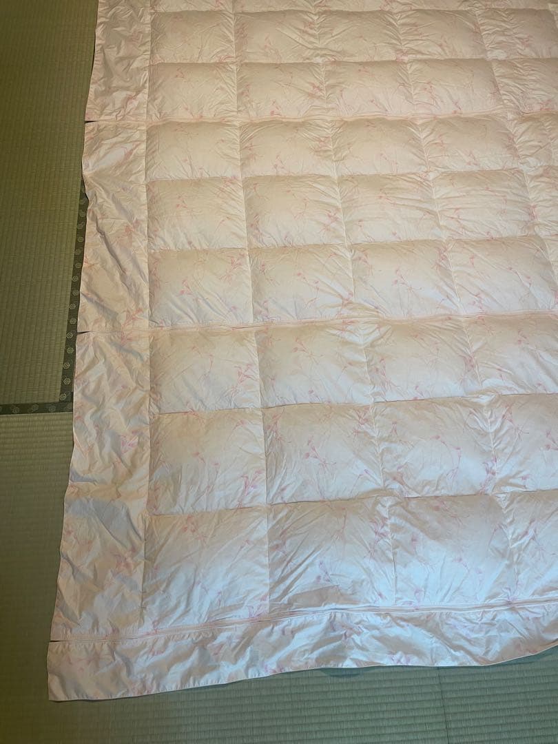 ダウン90% 丸八真綿　薄掛羽毛布団　3分割タイプ