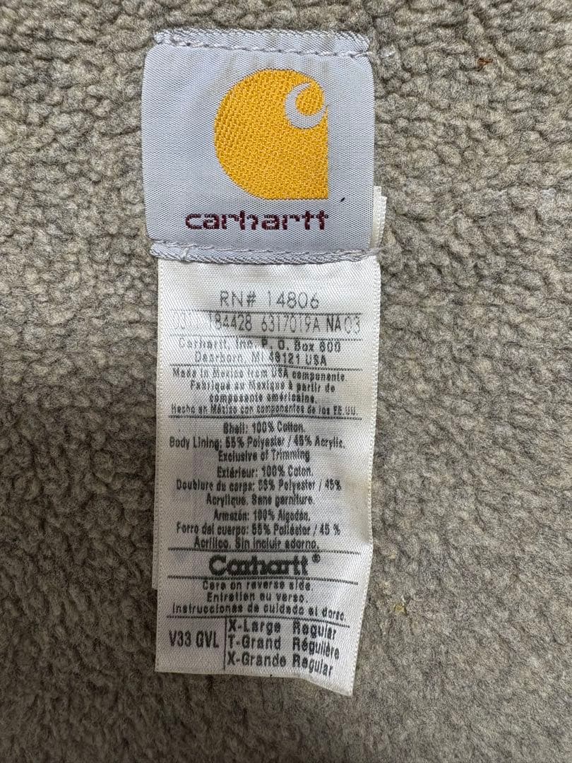 Carhartt グレー ノースリーブベスト