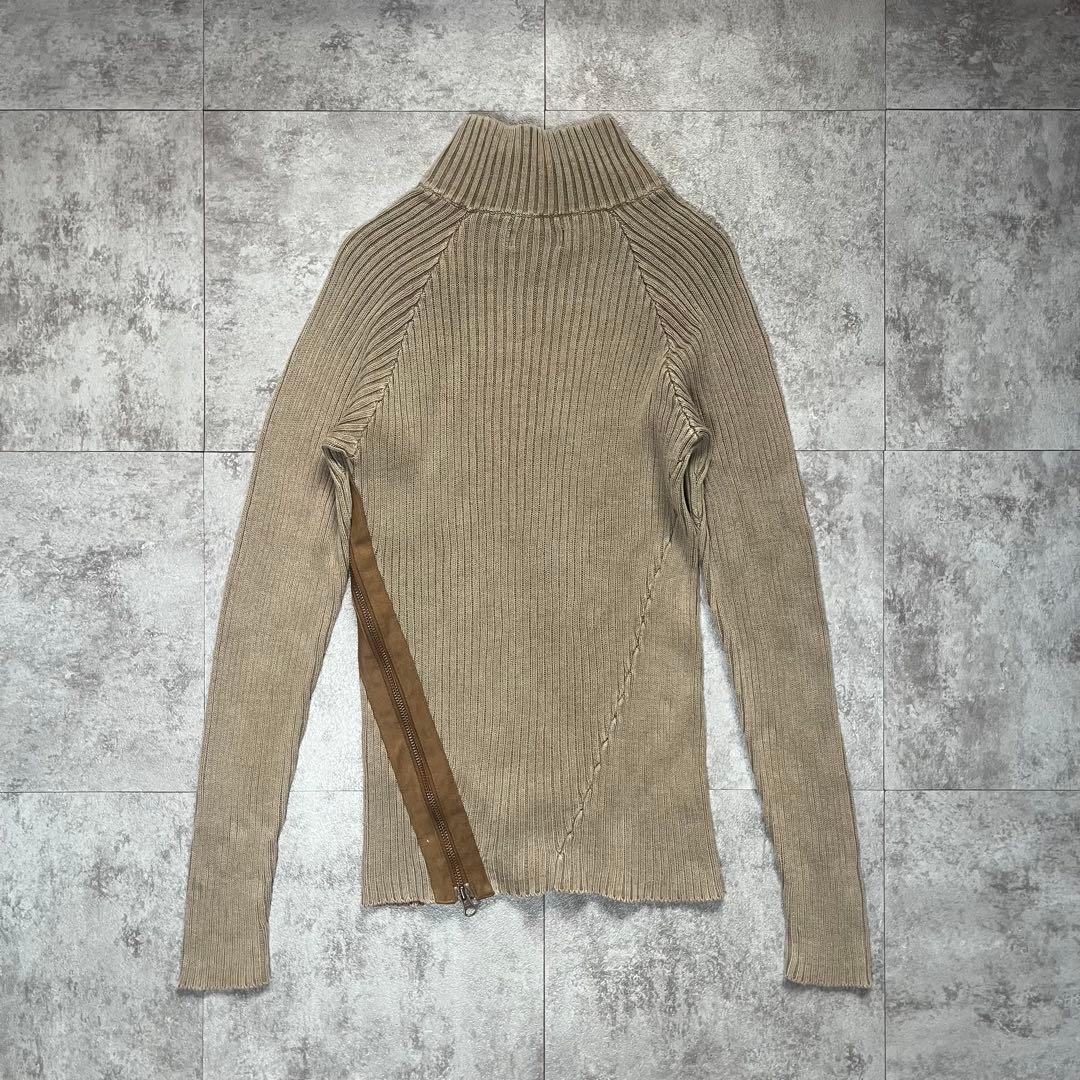 トップス MORGAN HOMME gimmick ds zip up knit