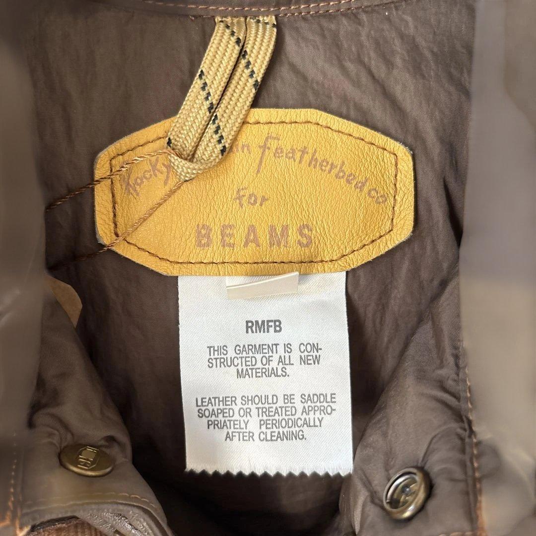 R00699 BEAMS ロッキーマウンテンフェザーベッド ベストダウン 36