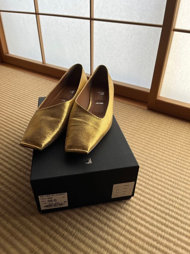 エストネーションスクエアトゥフラットシューズCLANE