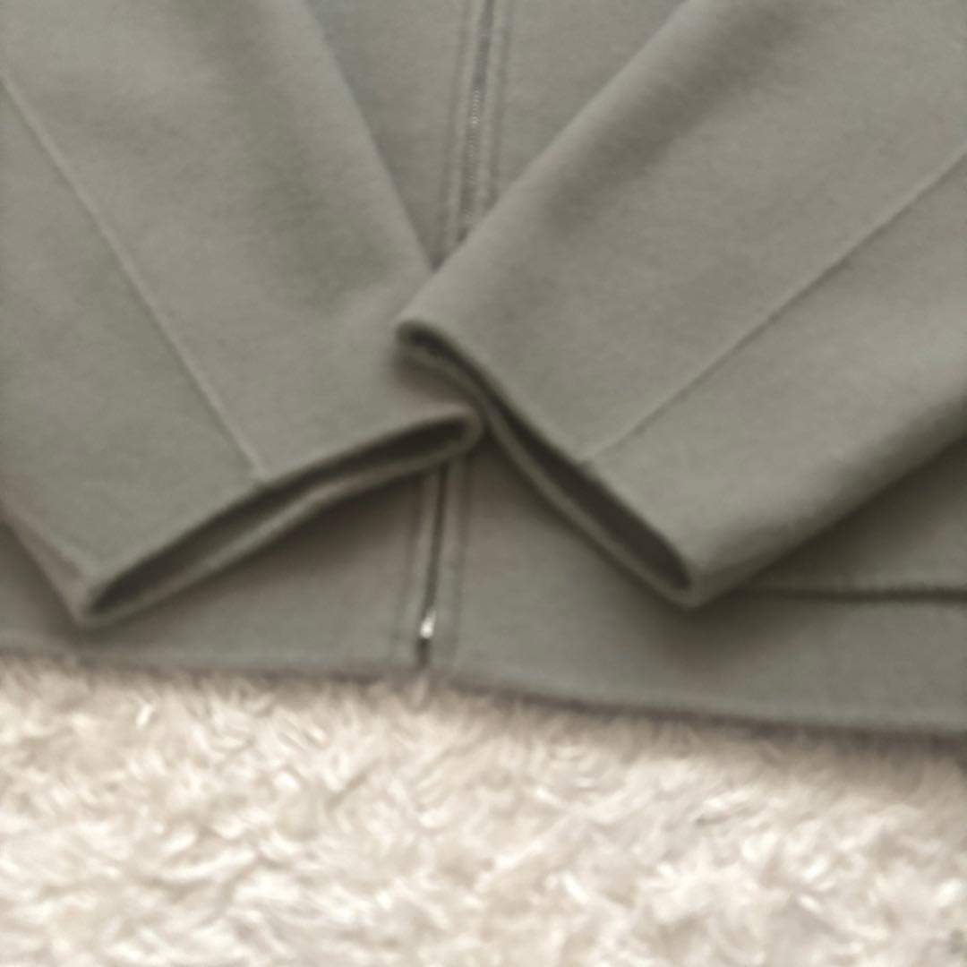 美品✨アンクレイヴ ライトリバー ショートコート ジップアップ ウール オリーブ