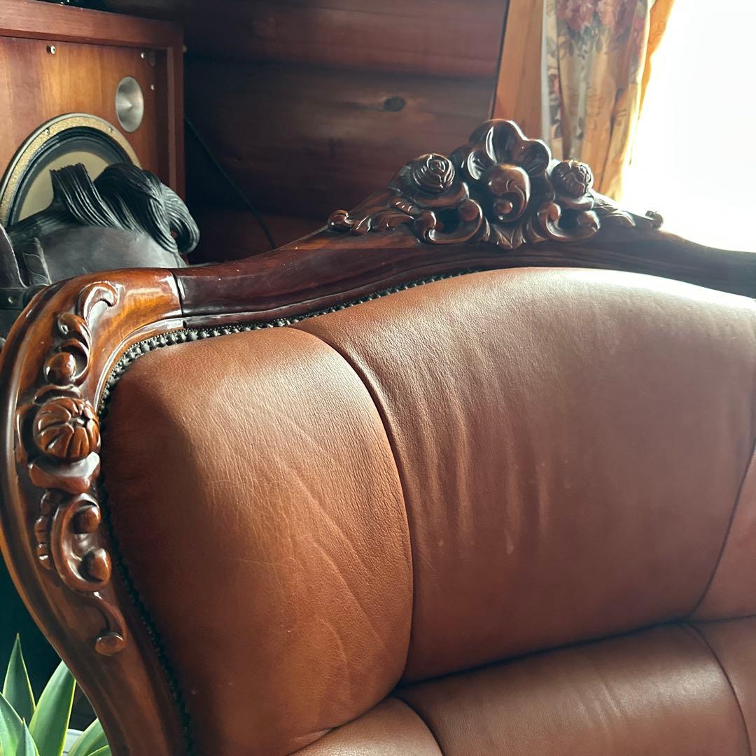 削除前最終お値引き❣️ヴィンテージ1pソファー　1人掛けソファ