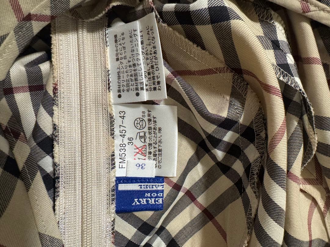 BURBERRY バーバリー ブルーレーベル ノバチェック ワンピース プリーツ