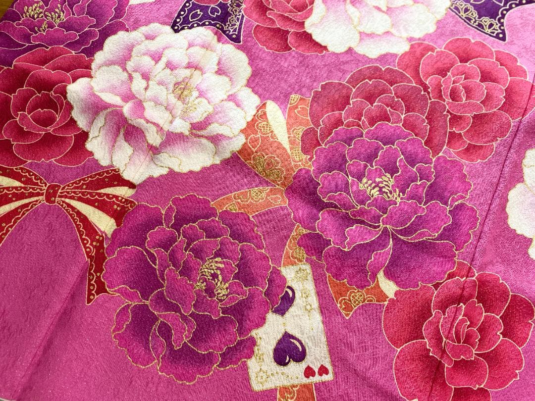 akmx190 正絹 振袖 JunAmiMisako 白色 パールトーン加工9号