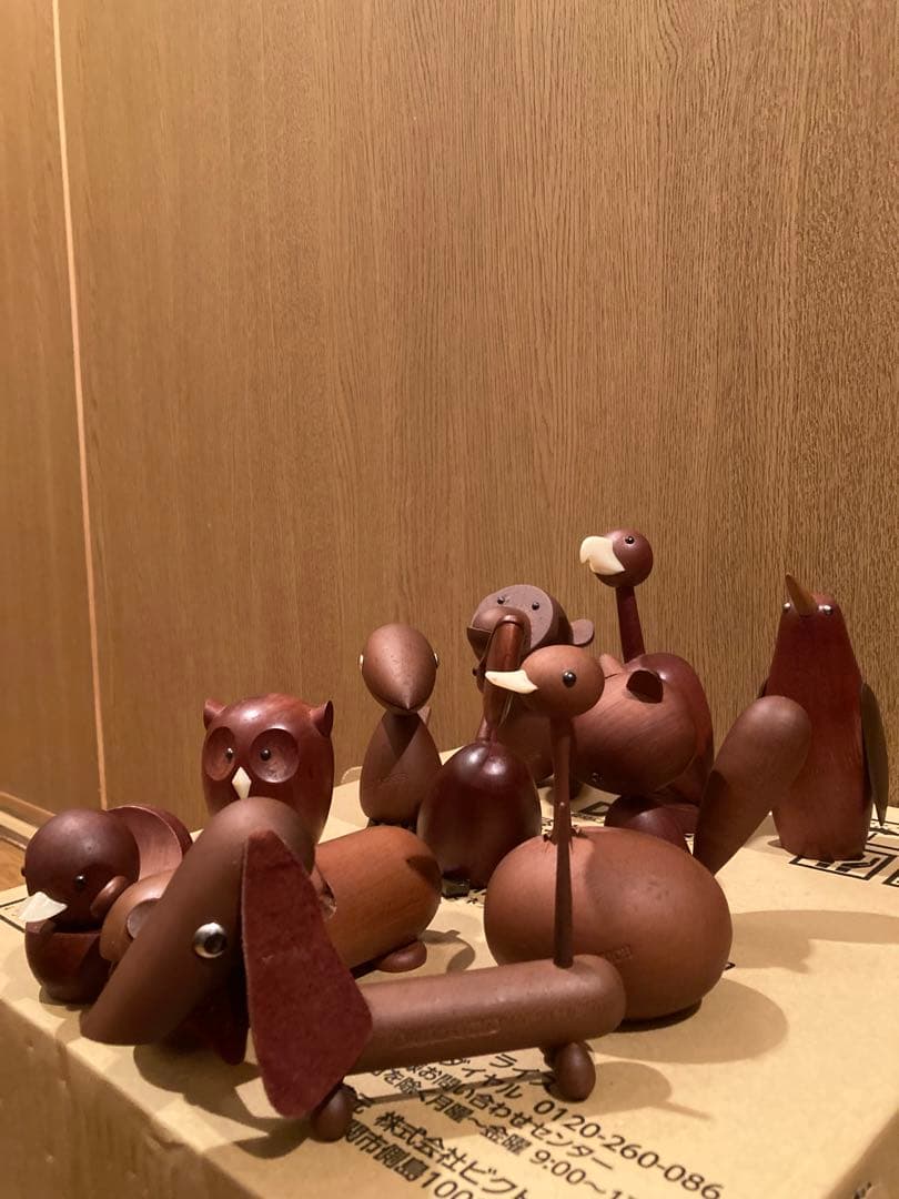 千趣会 ロイヤルペット　雑貨 木製動物フィギュアセット 11点　置物　インテリア