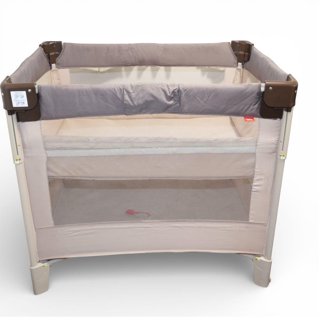 【美品】Aprica ココネルエアー ベビーベッド ココア クリーニング済