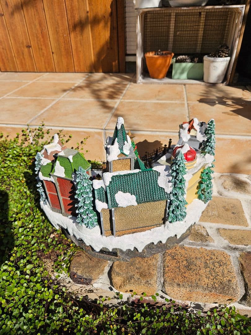 希少　クリスマス　ジオラマ　オブジェ　イルミネーション　クリスマスソング