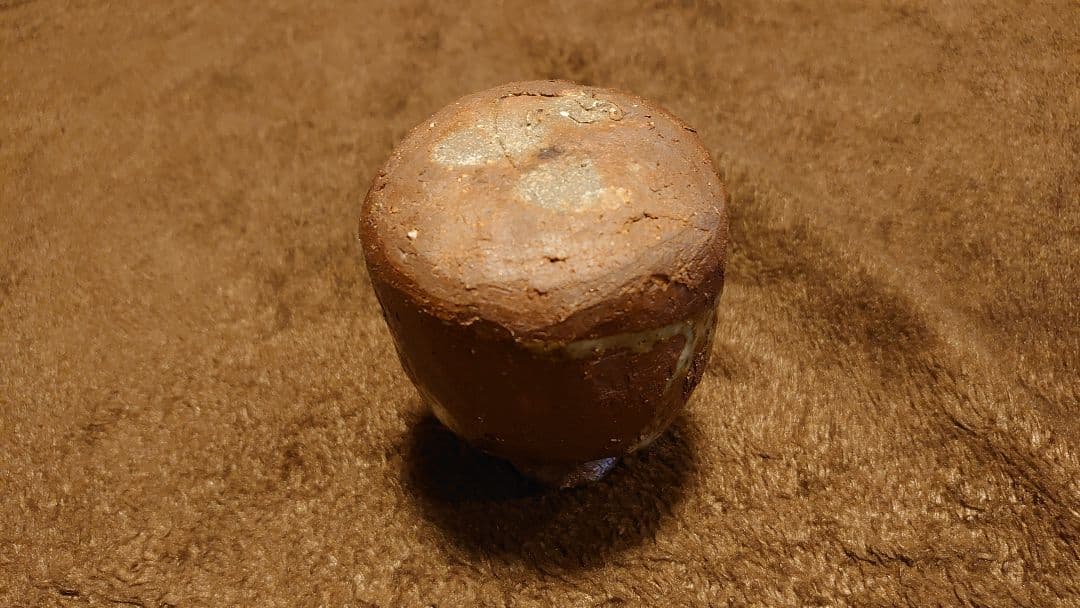 古越前　越前焼　灰釉　窯焼　登窯　花入　１客