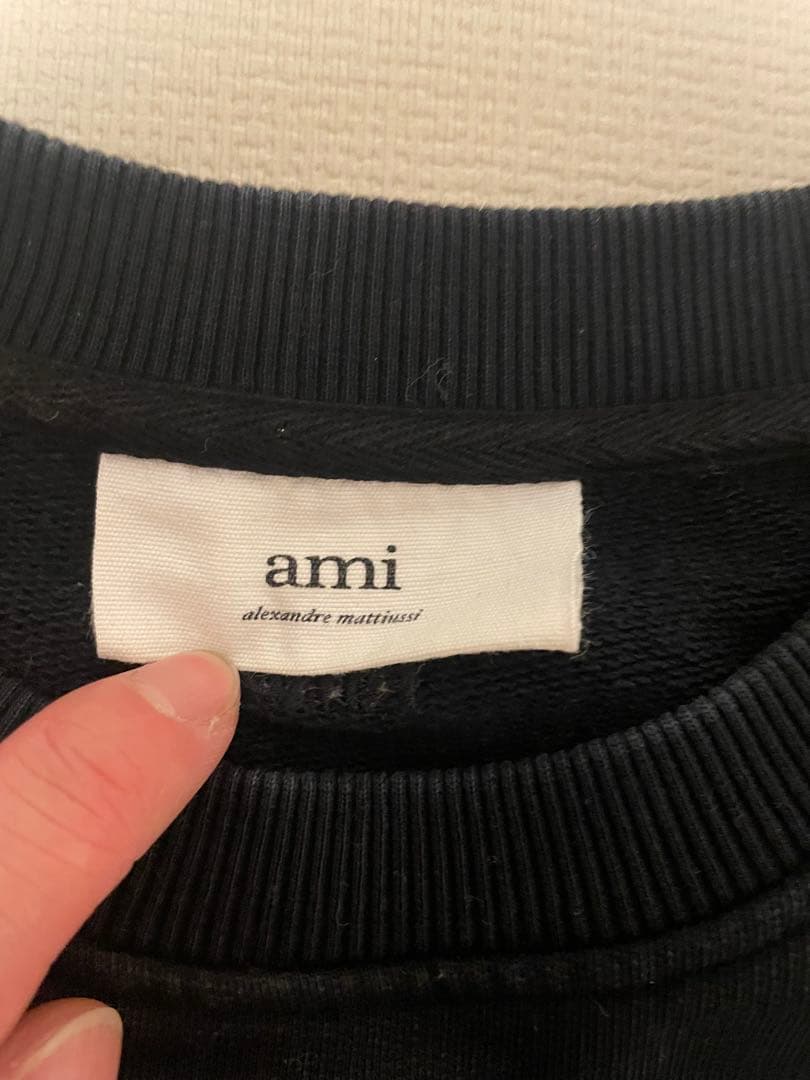 ami アミパリス　 ブラック トレーナー XS