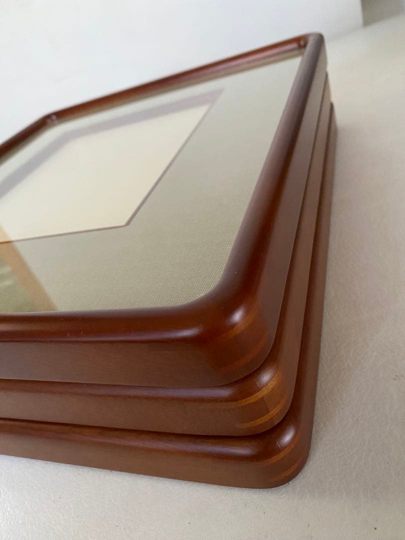 書道額縁　3枚セット　隅丸　色紙額縁　和額　未使用