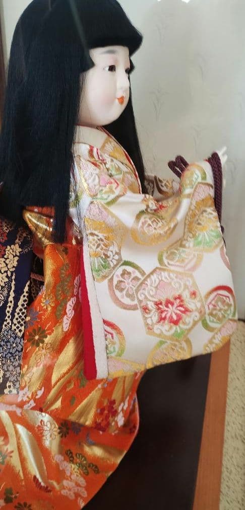 日本人形「古都」ガラスケース入り　　市松人形　わらべ人形　雛人形　12号