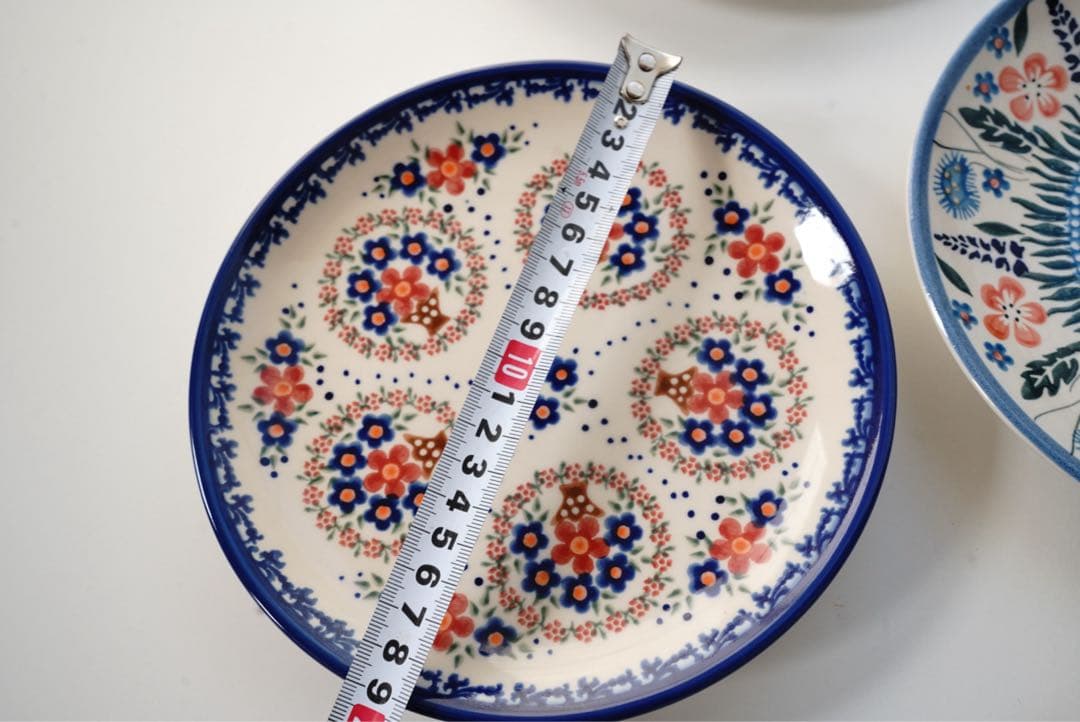 皿20cm5枚17cm1枚セット＊和洋お料理合わせやすいポーリッシュポタリー花柄