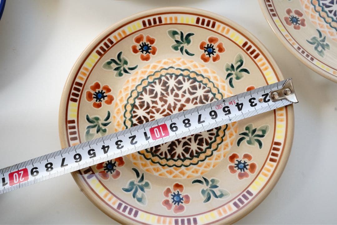 皿20cm5枚17cm1枚セット＊和洋お料理合わせやすいポーリッシュポタリー花柄