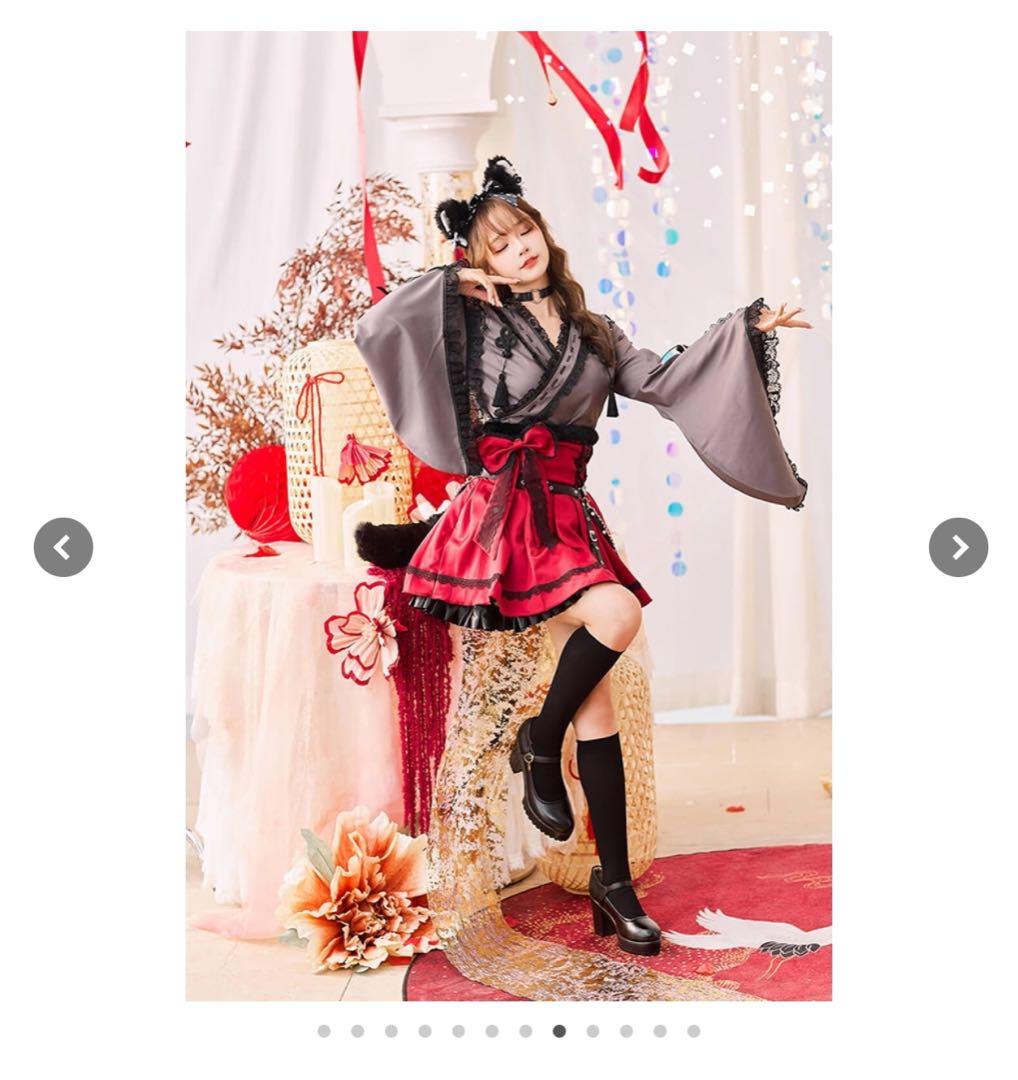 レトロティックレース狐巫女【Malymoon/マリームーン】【10112】白