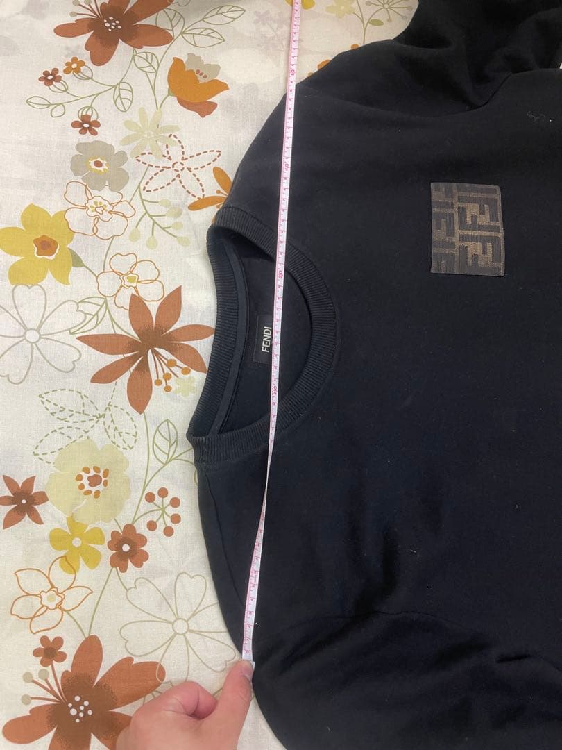 Fendi ブラック クルーネック スウェット