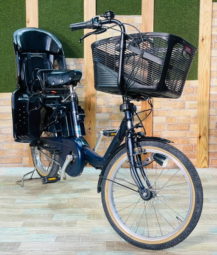 2018ネイビー 超大容量 パナソニック 子供乗せ電動アシスト自転車 H3326