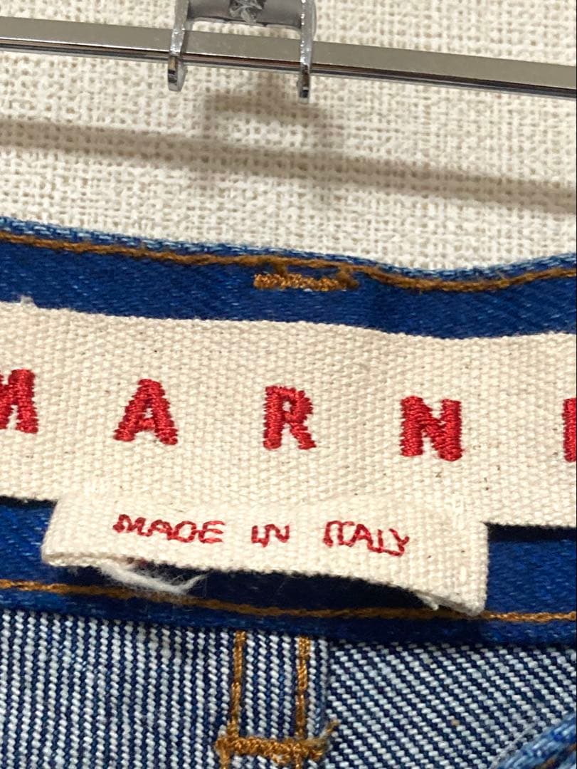 マルニ　モヘア　パッチワーク　デニム　ジーパン　パンツ　インディゴ　メンズ　28