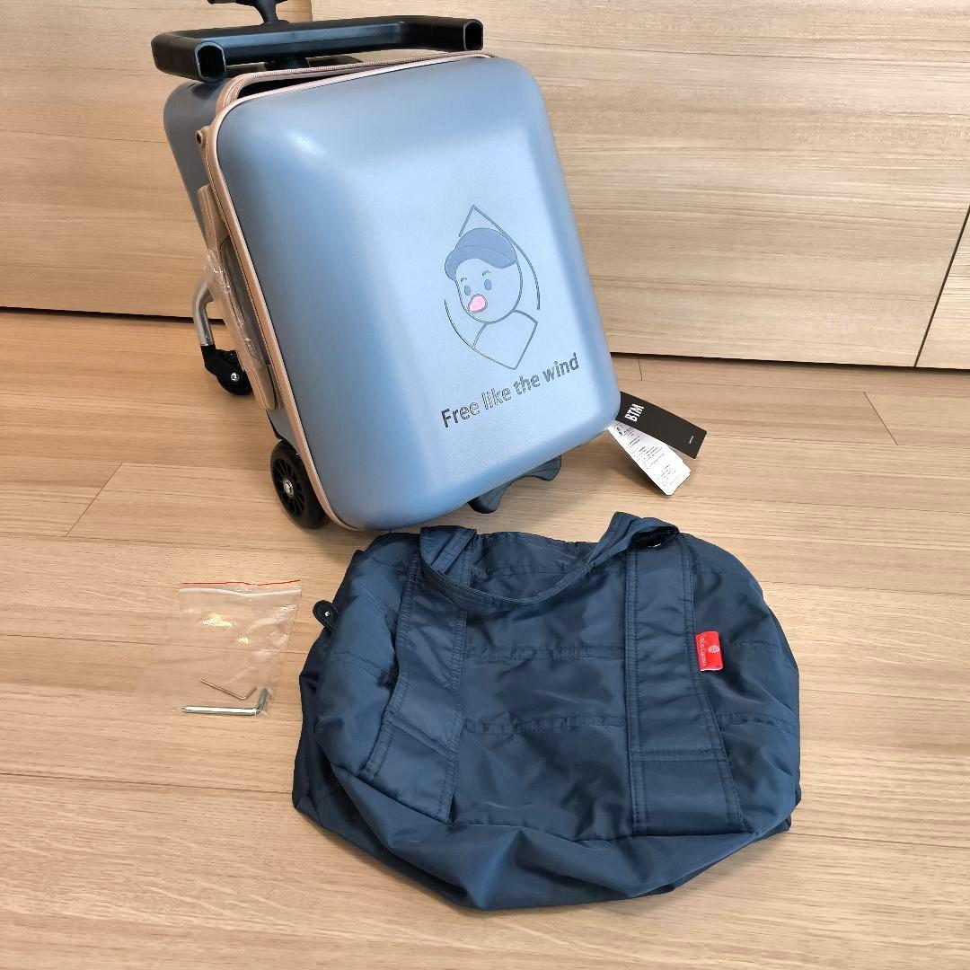 ほぼ未使用・美品タグ付　子供が乗れるスーツケース　キャリーケース　TSA　おまけ