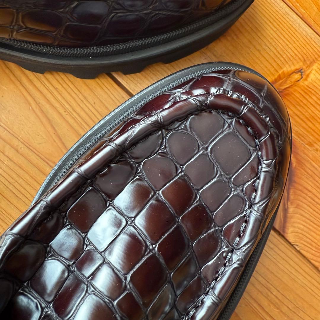 DRIES VAN NOTEN クロコダイル風ローファー