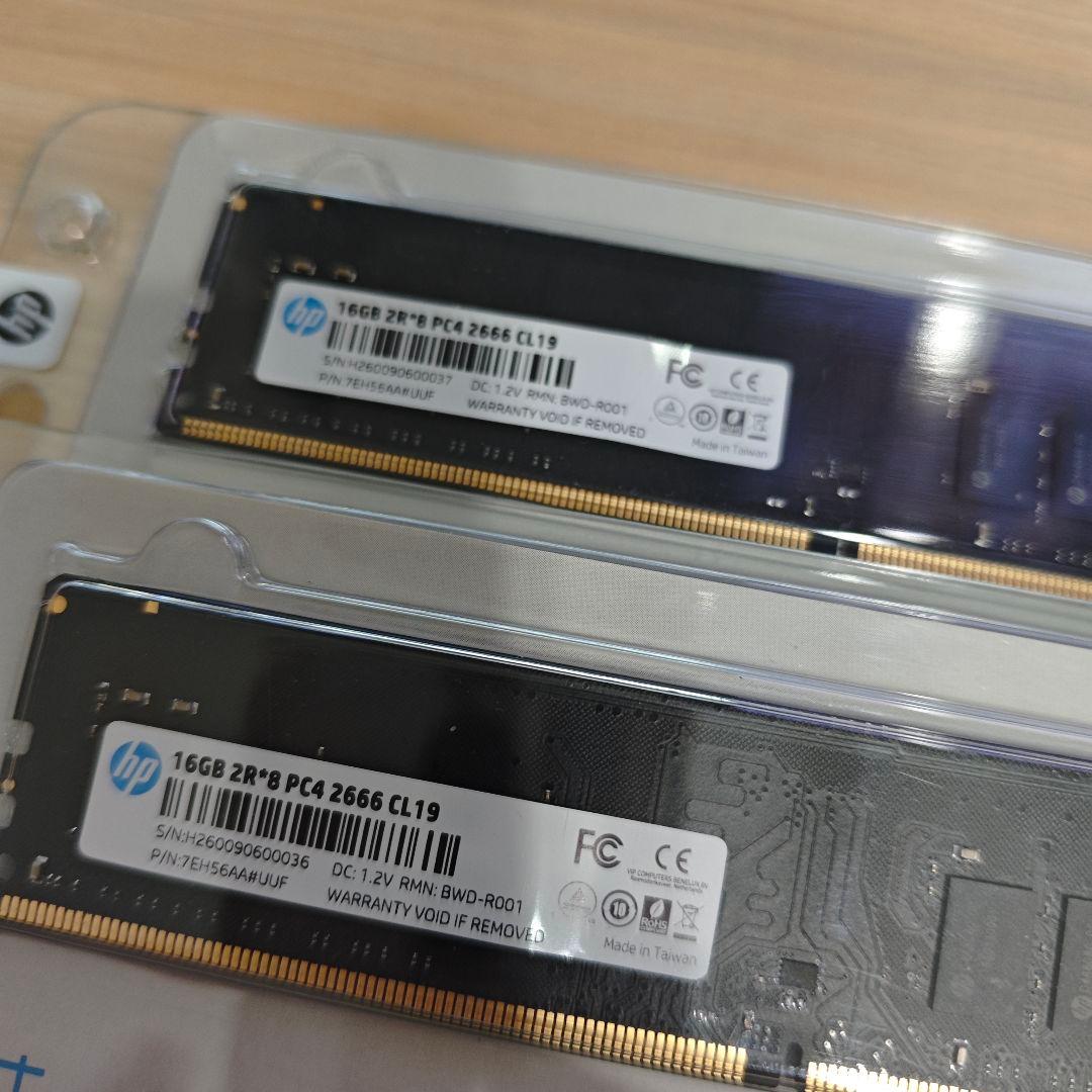 HP製 DDR4 2666 32GB PC4-21300 動作確認済@使用期間短