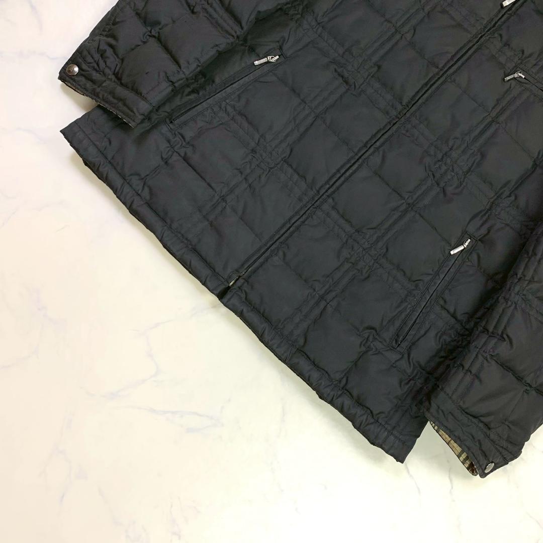 バーバリーブラックレーベル ダウンジャケット 2way ファー M　D887