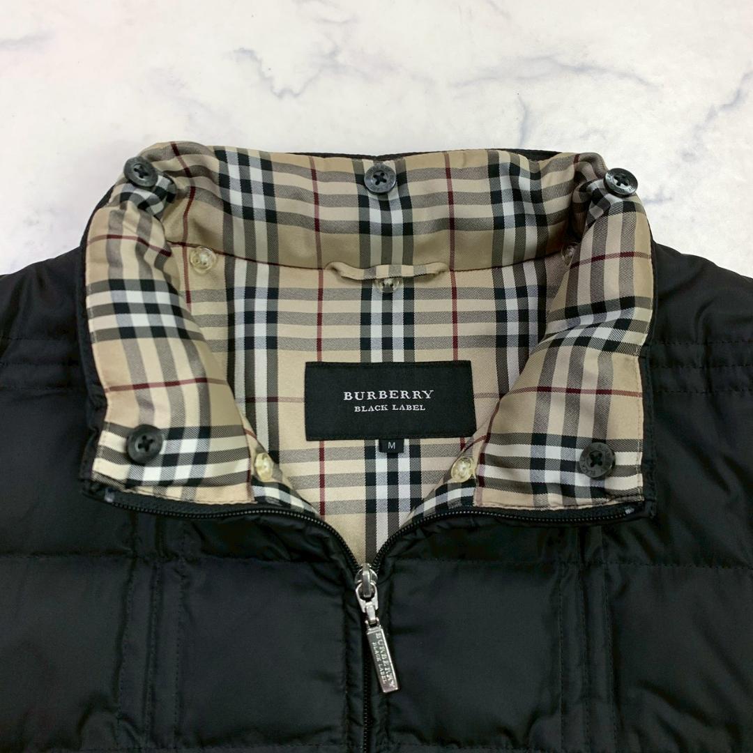 バーバリーブラックレーベル ダウンジャケット 2way ファー M　D887