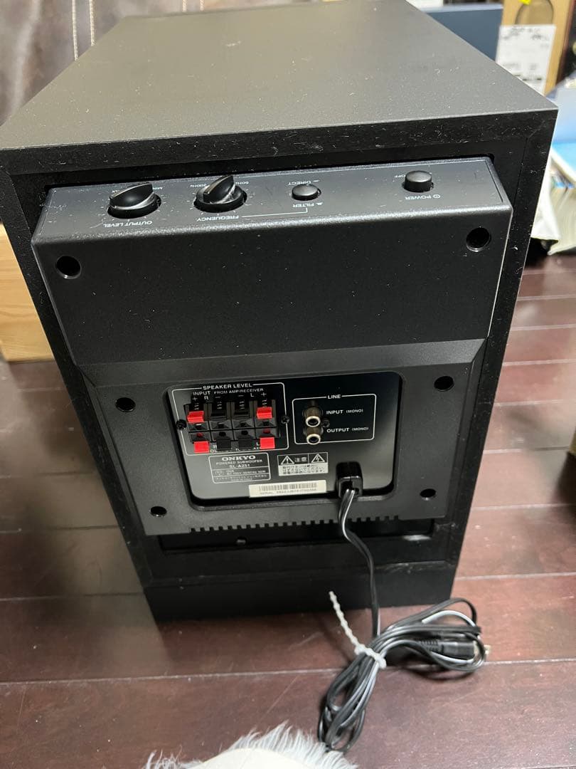 ONKYO サブウーファー SKW-201 ブラック