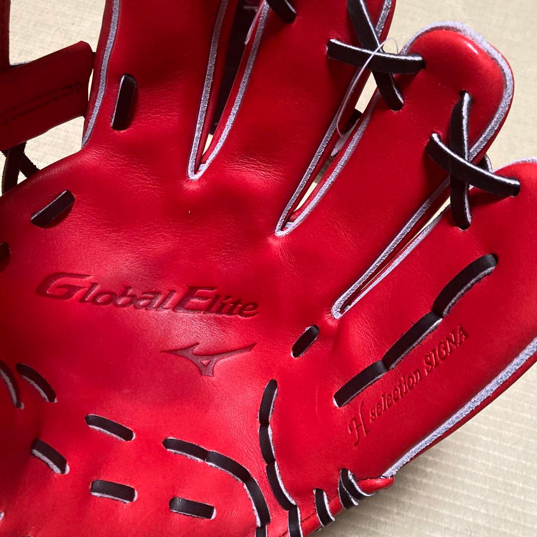 Mizuno Global Elite 硬式グローブ 右投げ用 ラディッシュ