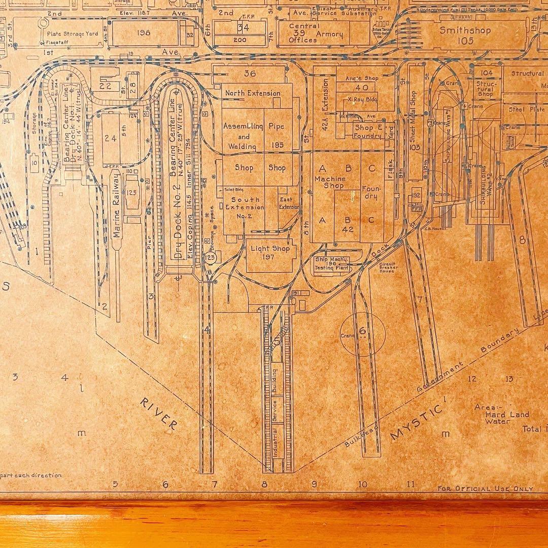 アメリカンビンテージ雑貨　古地図　USNAVY ブロカント　古道具　アンティーク