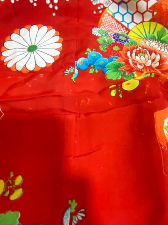 七五三 舞妓さん風　アンティーク 引き振袖着物セット