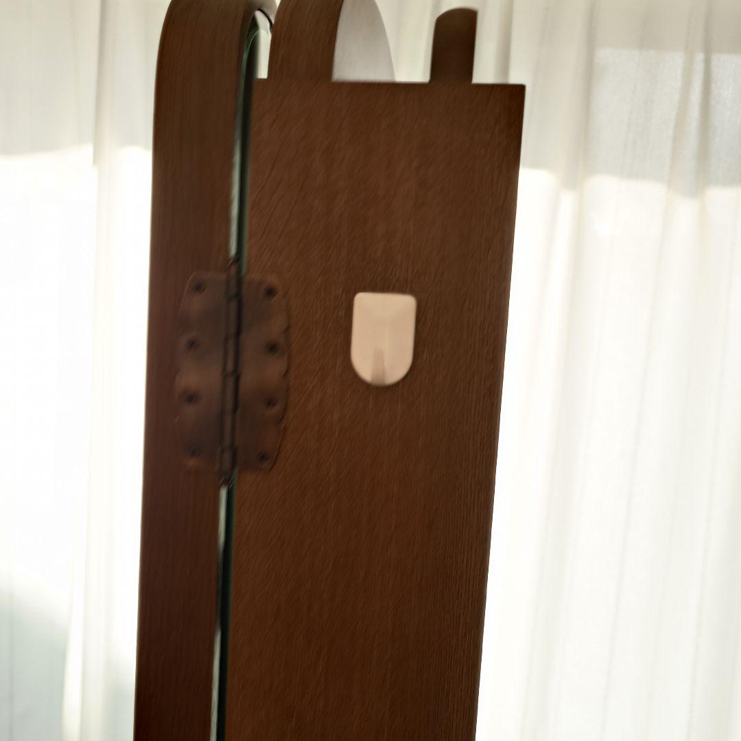 【送料込み】　天然木ドレッサー　鏡台　三面鏡　アンティーク　大塚化学　化粧台