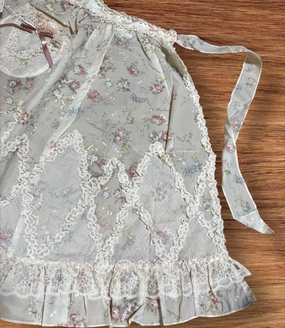 さえら Akiakane アキアカネ サロンエプロン ピンク