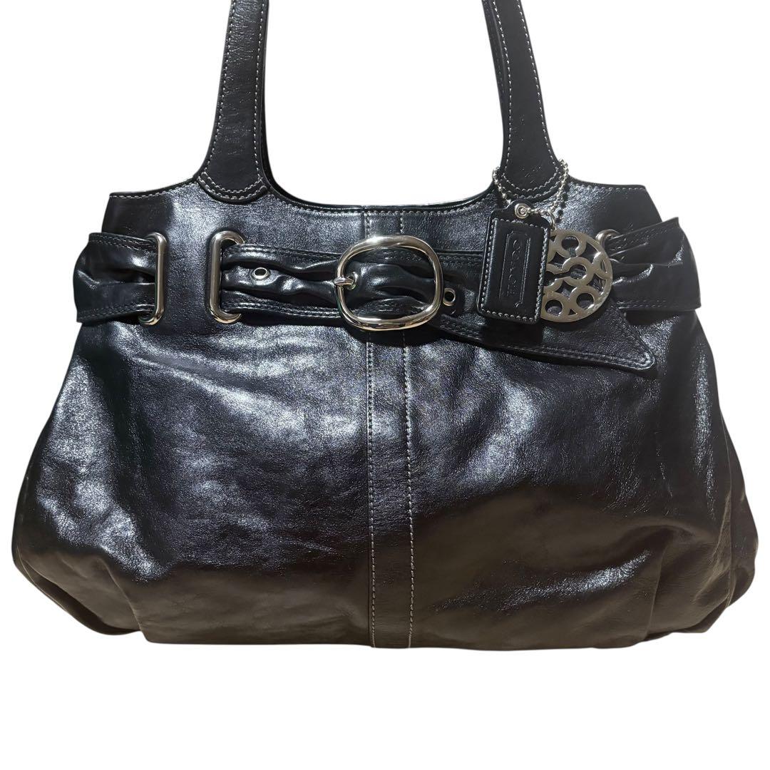 COACH y2k shoulder bag brown leather コーチ