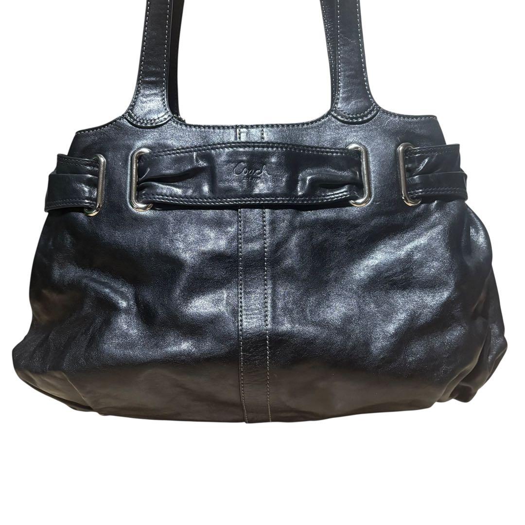 COACH y2k shoulder bag brown leather コーチ