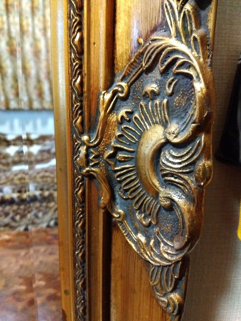 イタリア製 ウォールミラー ／ヴィンテージ インテリア 壁掛け 鏡