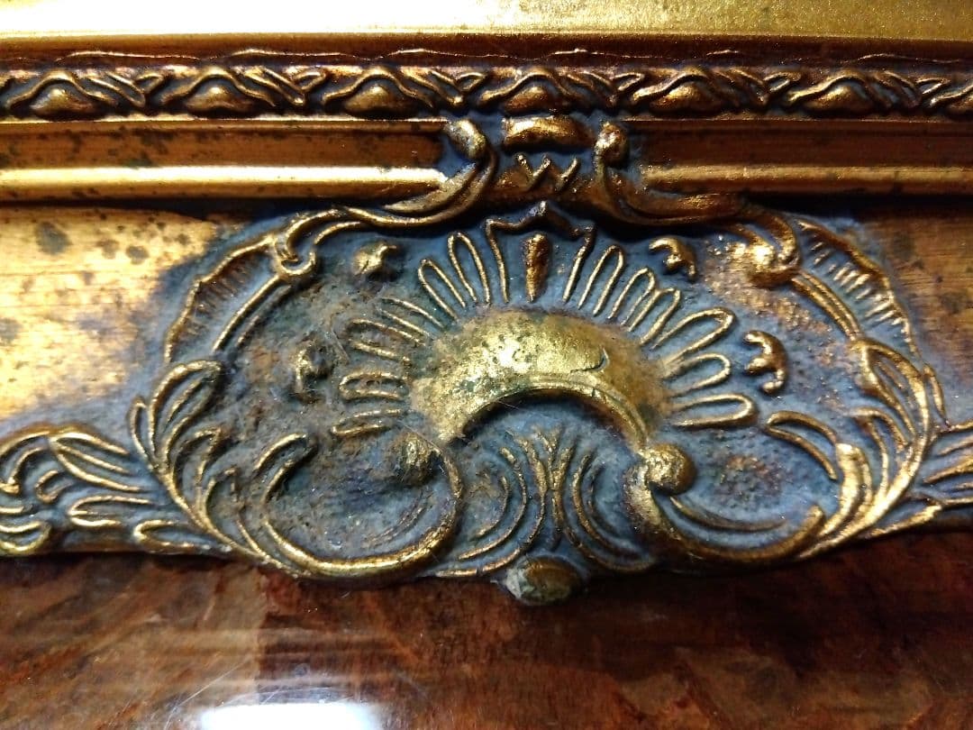 イタリア製 ウォールミラー ／ヴィンテージ インテリア 壁掛け 鏡