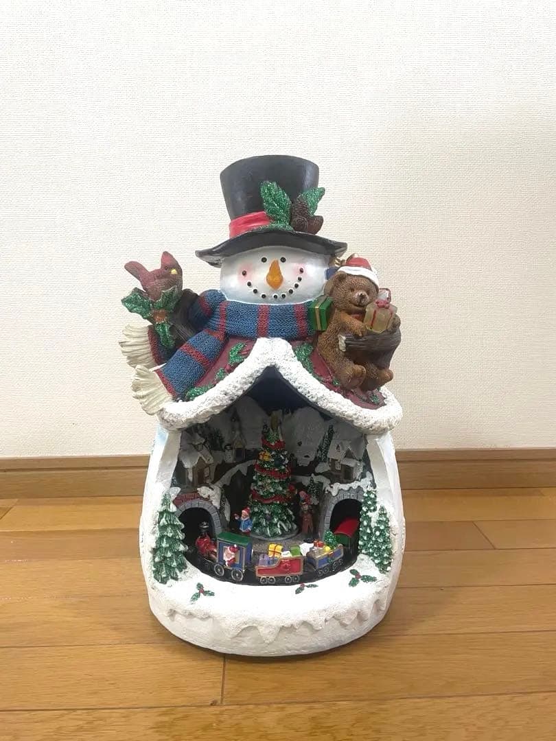 コストコ雪だるまのクリスマス装飾 LED付き