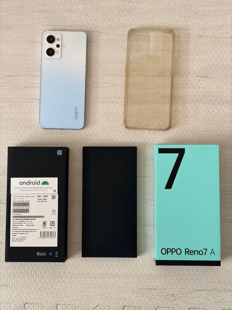 [中古][やや傷あり] OPPO Reno7 A ミントグリーン 本体