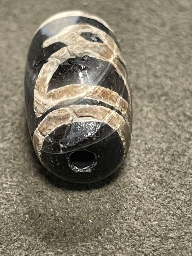 古代天珠　財神天珠　瑪瑙